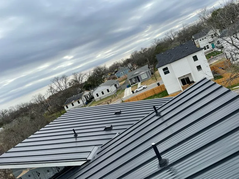 Standing seam metal roof panels with vents for Skylight Repair in Fernley